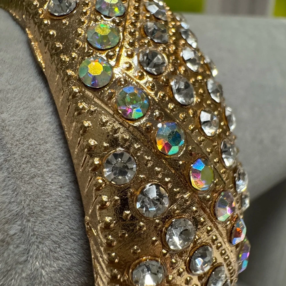 Boutique Gold Crystal Bangle Bracelet - Picture 8 of 17